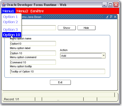 Dynamic Menu