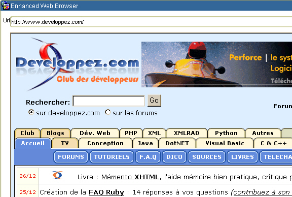 Enhanced Web Browser