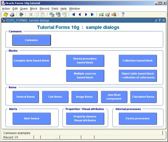 tutorial Forms 10g