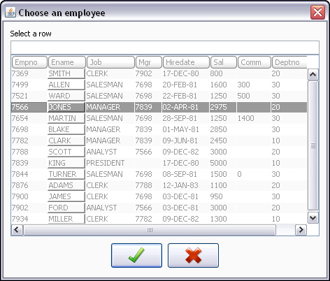 LAF 1.3.9 Swing JTable LOVs